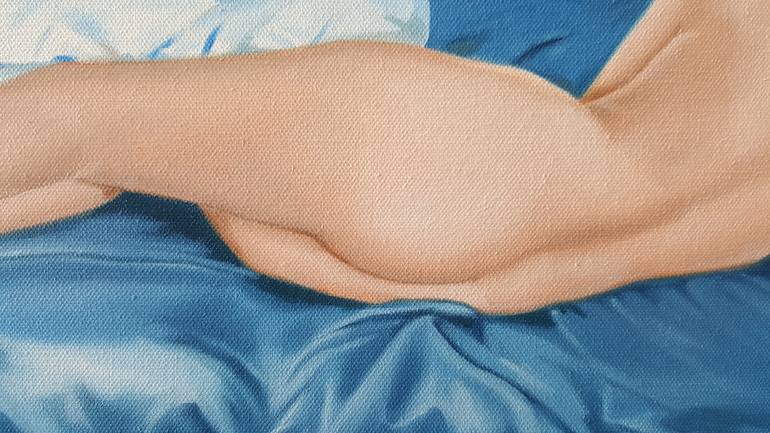Original Expressionism Nude Painting by Luigi Maria de Rubeis