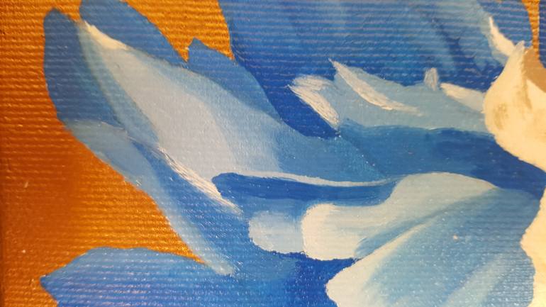 Original Expressionism Floral Painting by Luigi Maria De Rubeis