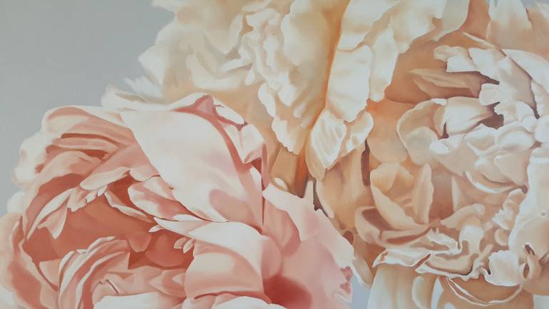 Original Expressionism Floral Painting by Luigi Maria De Rubeis