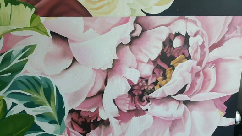 Original Contemporary Floral Painting by Luigi Maria De Rubeis