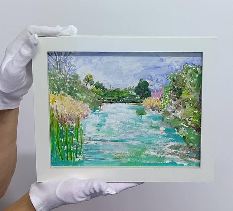 Original Impressionism Landscape Painting by Debbie Slowey Raguso