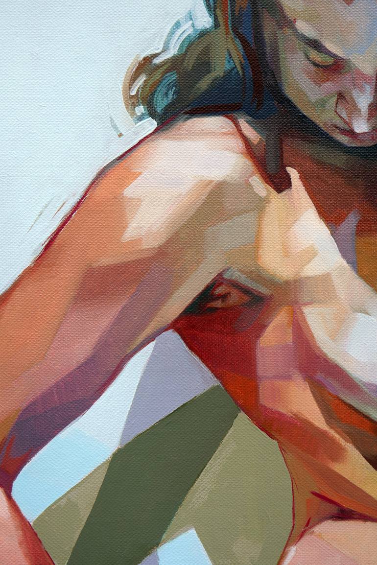 Original Figurative Nude Painting by Alejandro Casanova Barberán