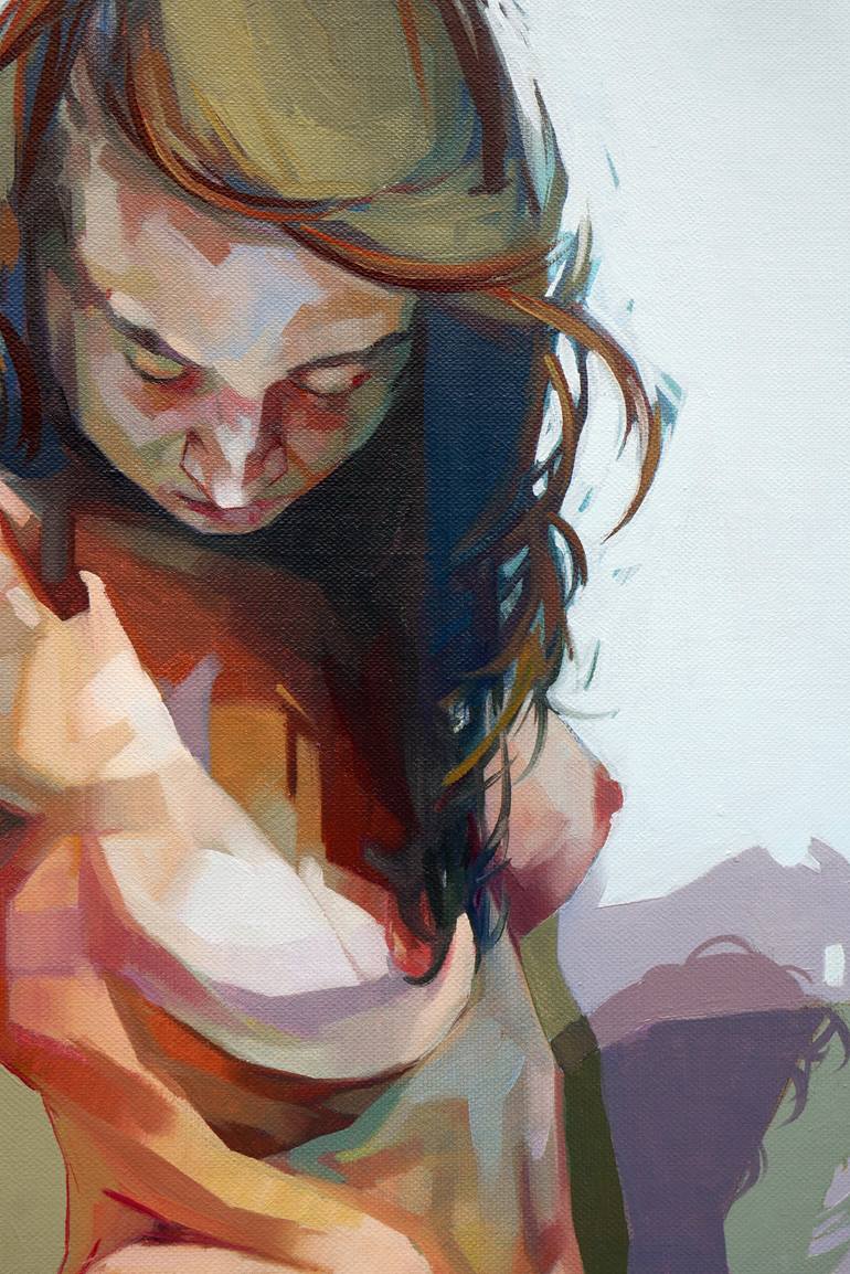 Original Figurative Nude Painting by Alejandro Casanova Barberán