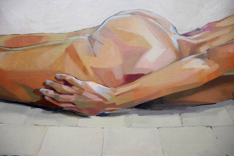 Original Figurative Nude Painting by Alejandro Casanova Barberán