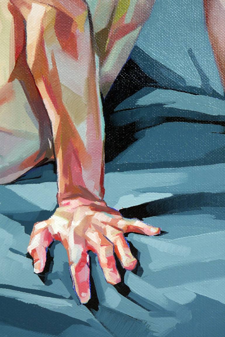 Original Figurative Nude Painting by Alejandro Casanova Barberán