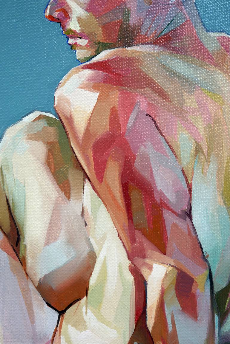 Original Figurative Nude Painting by Alejandro Casanova Barberán