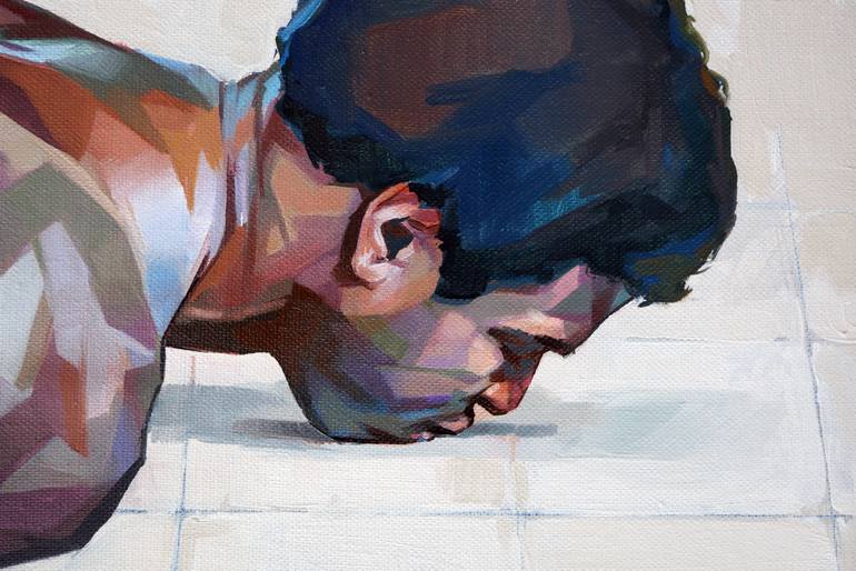 Original Realism People Painting by Alejandro Casanova Barberán