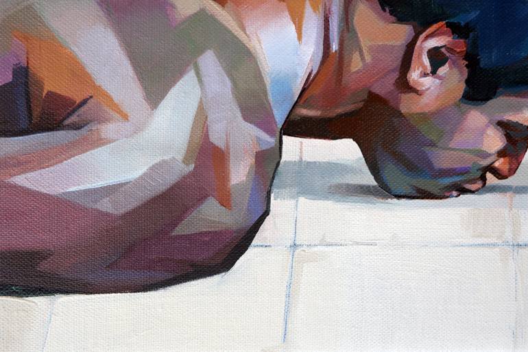 Original Realism People Painting by Alejandro Casanova Barberán