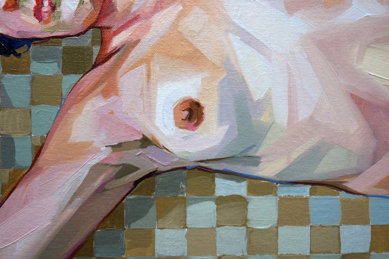 Original Figurative Nude Painting by Alejandro Casanova Barberán