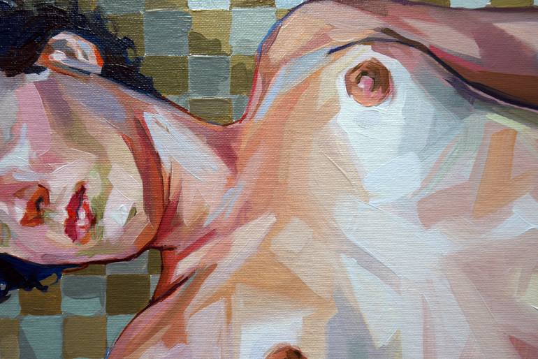 Original Figurative Nude Painting by Alejandro Casanova Barberán