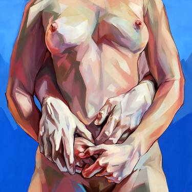 Original Figurative Nude Paintings by Alejandro Casanova Barberán
