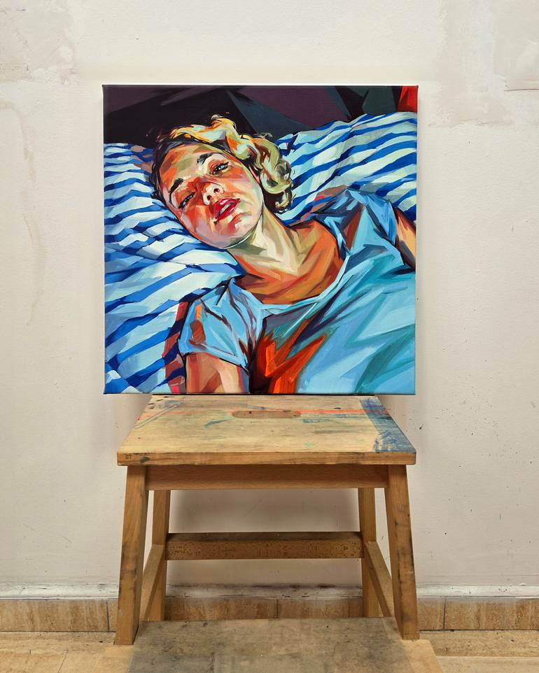 Original Figurative People Painting by Alejandro Casanova Barberán