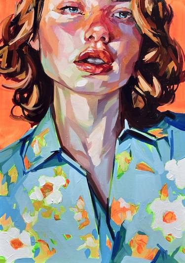Original Figurative Portrait Painting by Alejandro Casanova Barberán