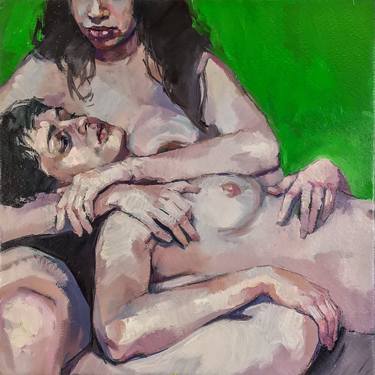 Original Expressionism Nude Paintings by Alejandro Casanova Barberán