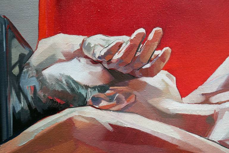 Original Figurative Nude Painting by Alejandro Casanova Barberán