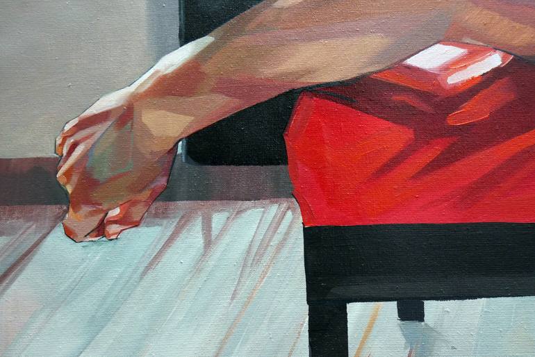 Original Figurative Nude Painting by Alejandro Casanova Barberán