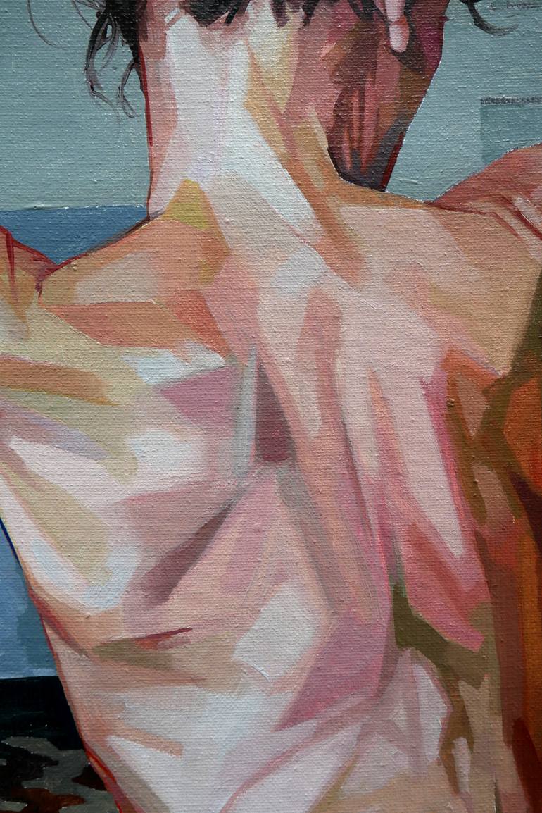 Original Realism Nude Painting by Alejandro Casanova Barberán