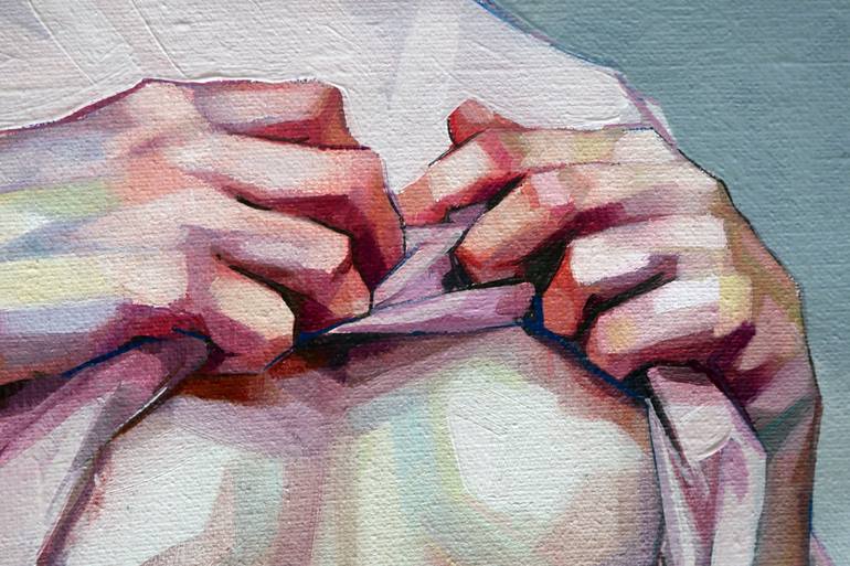 Original Figurative Nude Painting by Alejandro Casanova Barberán