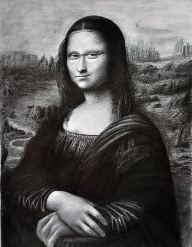 Monalisa's Glasses-masterpiece-Graphite on paper... thumb