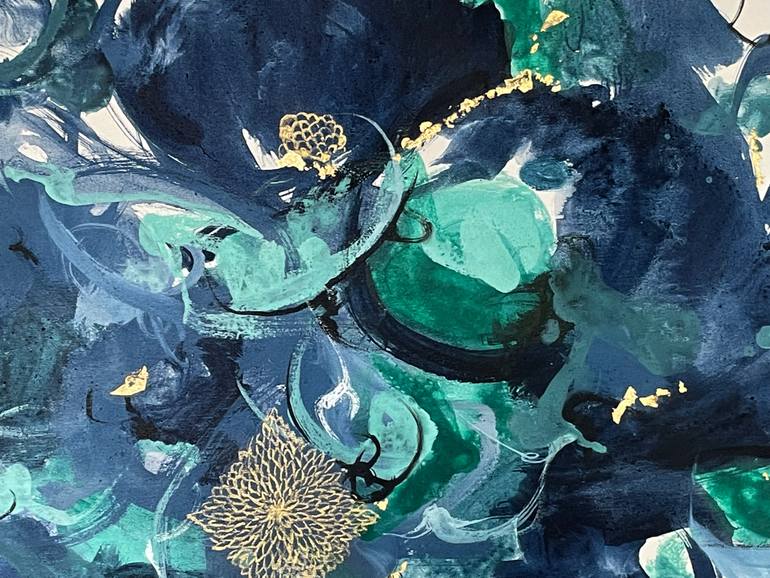 Original Abstract Expressionism Abstract Painting by Saya Behnam