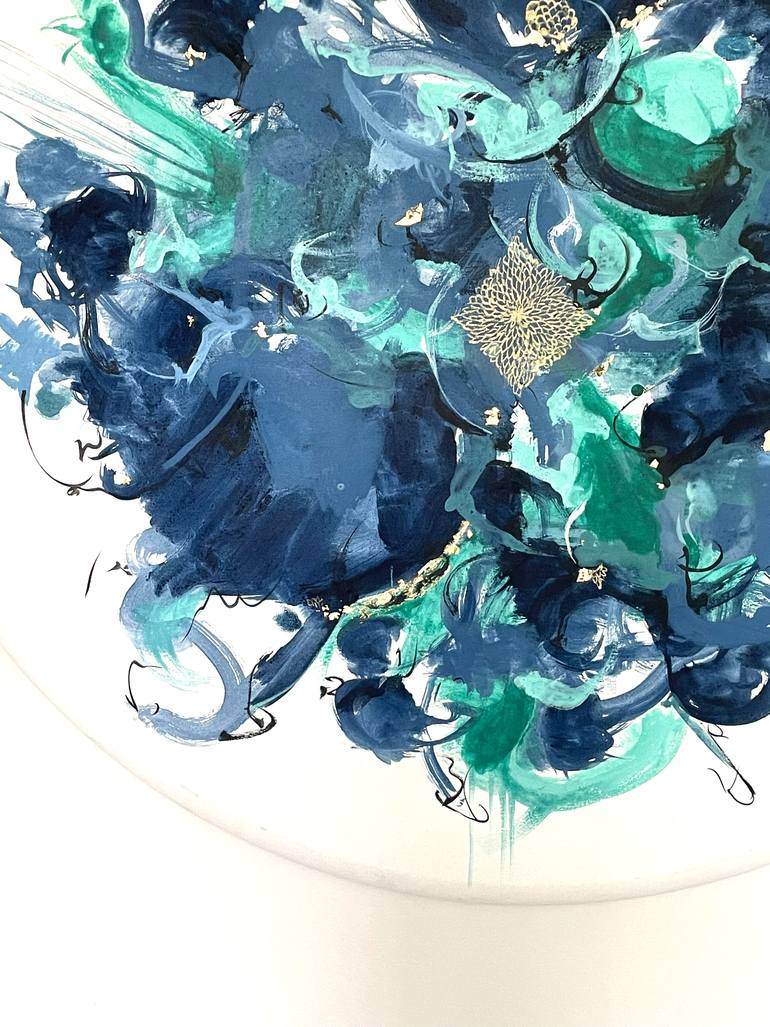 Original Abstract Expressionism Abstract Painting by Saya Behnam