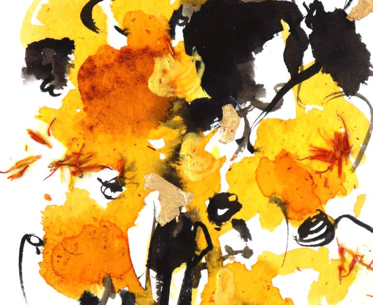 Original Abstract Expressionism Abstract Painting by Saya Behnam