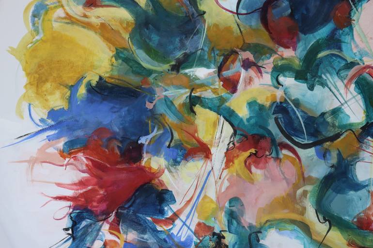 Original Abstract Expressionism Abstract Painting by Saya Behnam