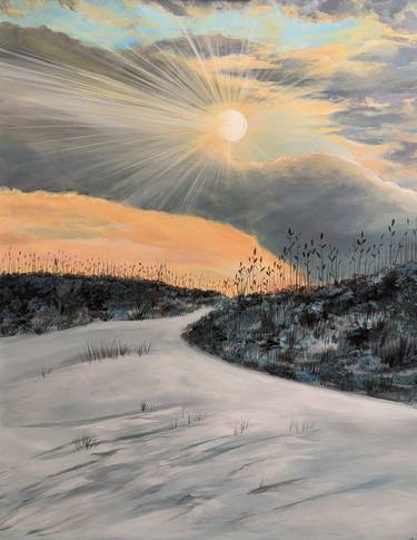 Original Contemporary Beach Painting by Sarah King
