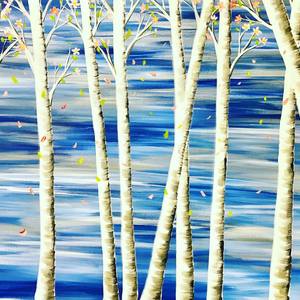 Blue Birches