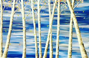 Original Abstract Tree Paintings by Sarah King