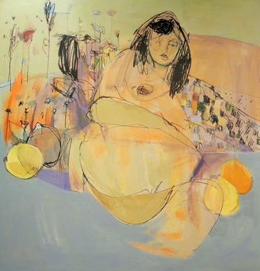 Print of Portraiture Nude Paintings by Marija Stojic