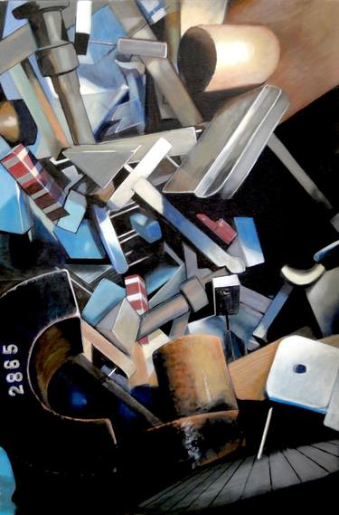 Original Realism Abstract Paintings by Ross Morgan