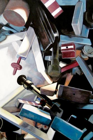 Original Realism Abstract Paintings by Ross Morgan