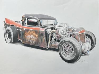Original Automobile Drawings by Vanessa Lawrence