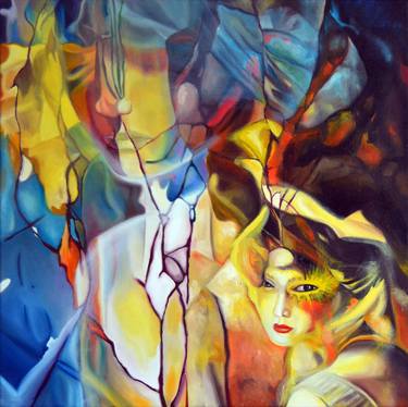 Original Abstract Fantasy Paintings by Oana Rinaldi