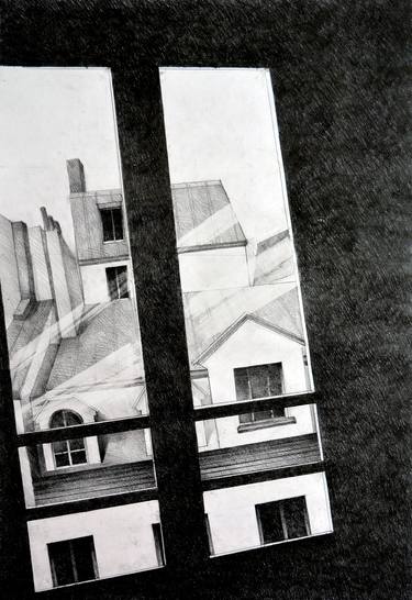 Original Realism Architecture Drawings by Oana Rinaldi