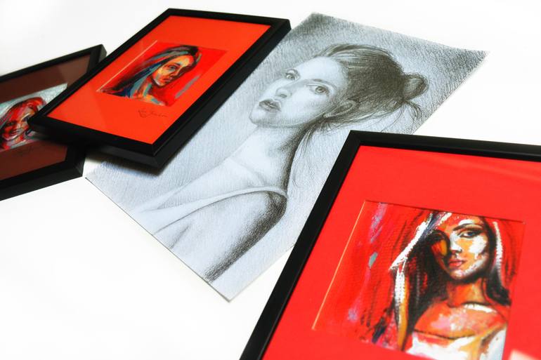 Original Expressionism People Painting by Oana Rinaldi
