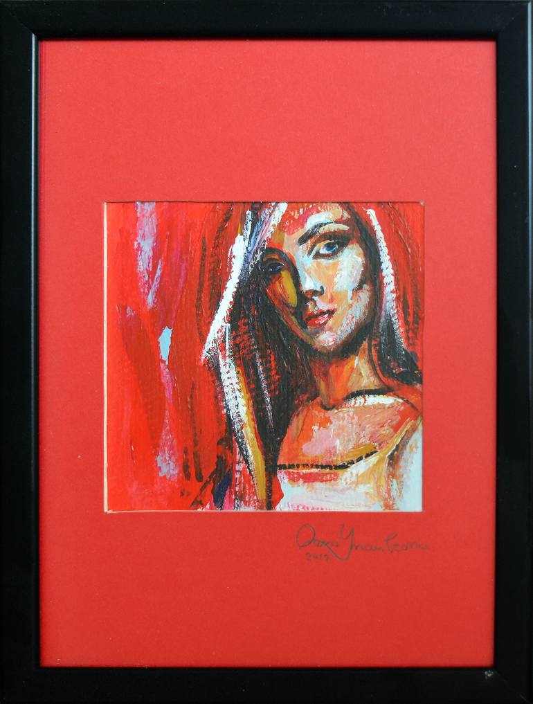Original Expressionism People Painting by Oana Rinaldi