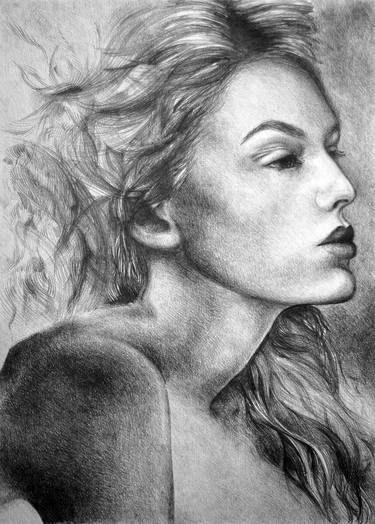 Original Figurative People Drawings by Oana Rinaldi