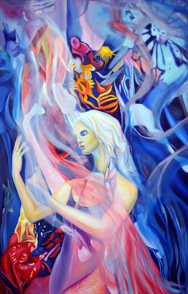 Original Figurative Fantasy Paintings by Oana Rinaldi