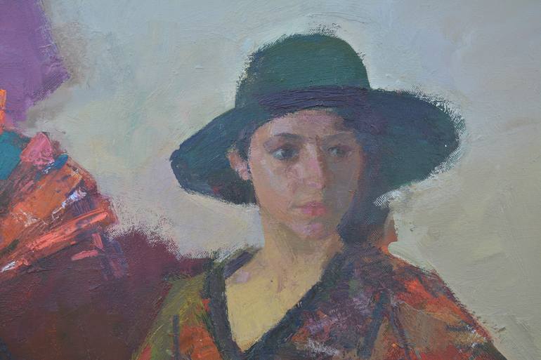 Original Fine Art Portrait Painting by Maksym Mazur