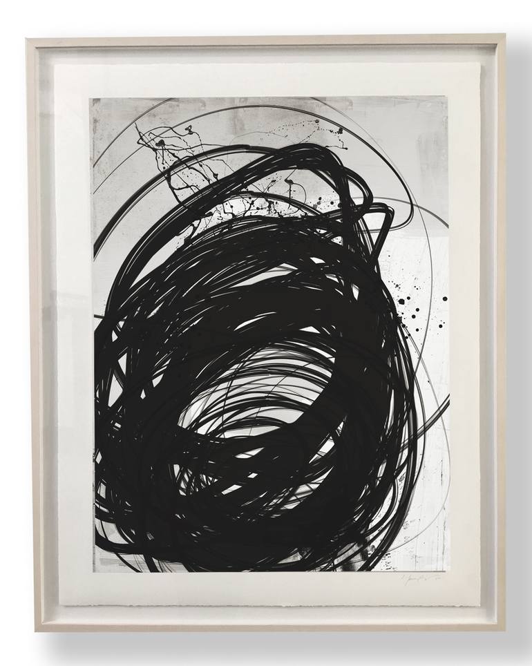 Original Abstract Expressionism Abstract Mixed Media by Monica Perez