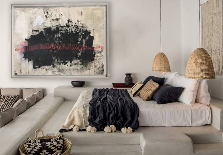 Original Abstract Expressionism Abstract Painting by Monica Perez