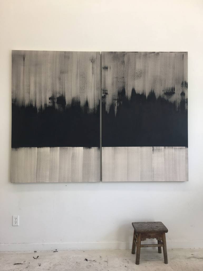 Original Abstract Expressionism Abstract Painting by Monica Perez