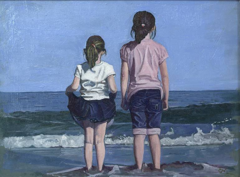 Original Realism Children Painting by Claire Newell