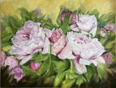 Original Fine Art Floral Paintings by Leith Ridley