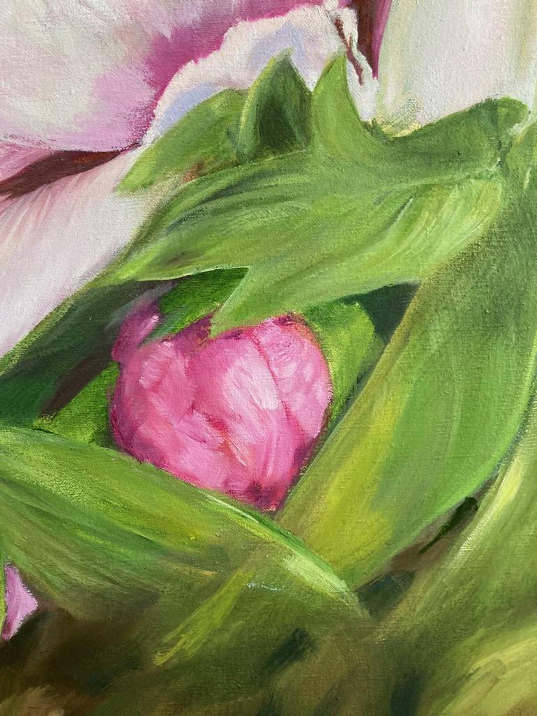 Original Fine Art Floral Painting by Leith Ridley