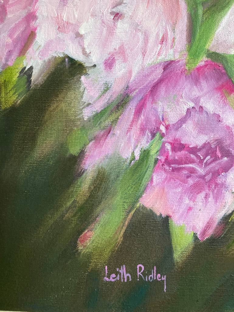 Original Fine Art Floral Painting by Leith Ridley