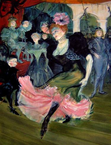 Marcelle Lender (copy of section of painting by Toulouse Lautrec) thumb