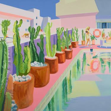 Saatchi Art Artist Ruth Mulvie; Paintings, “Cactus Garden” #art